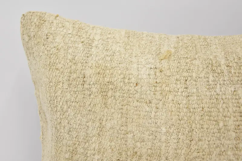 Pillow for Couch, 12x20 Beige Cushion, Antique Pillows, Pillow, Aesthetic Cushion, Handmade Cushion, Kilim Cushion Sham - 2