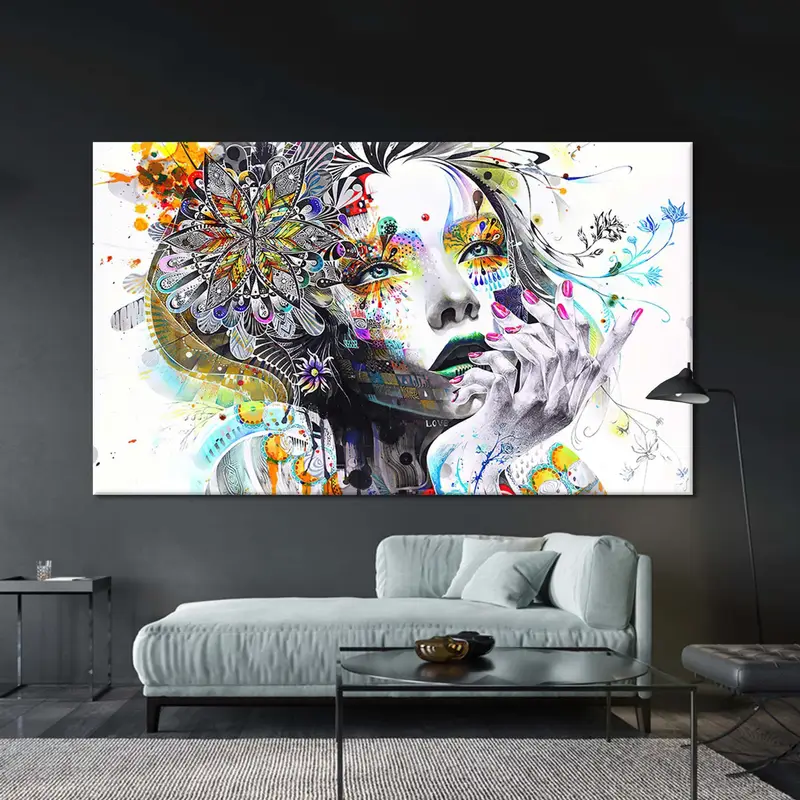 Princess Girl Wall Art, Banksy Style, Huge Banksy Wall Art, Urban Princess, Street Art, Large Wall Art, Huge Girl Print, Stencil Wall Decor - 1