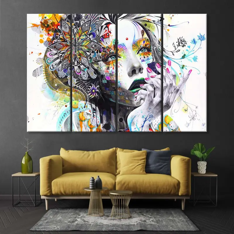 Princess Girl Wall Art, Banksy Style, Huge Banksy Wall Art, Urban Princess, Street Art, Large Wall Art, Huge Girl Print, Stencil Wall Decor - 2