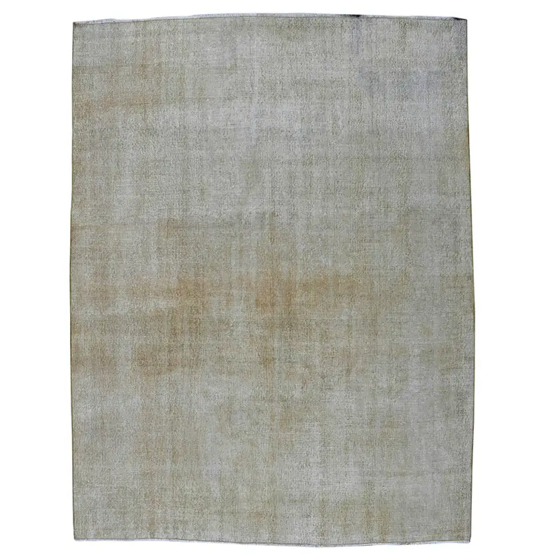 7x9.2 ft Rug, Turkish Vintage Rug, Gray Brown Camouflage Wool Rug - 1
