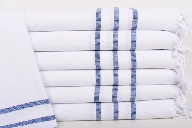 Wedding Favors, Valentines Day Gift, First Wedding Anniversary Gift, Personalized Hand Towel, Personalized Gift, 40x24 Cotton Striped Towel - 1