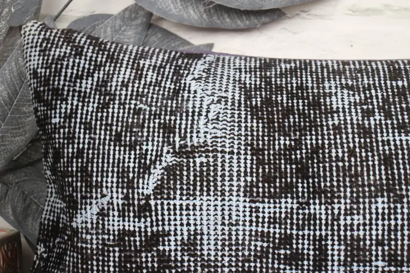 Handmade Pillow, Pillow Cover, 12x24 Brown Pillow, Wool Kilim Pillow Pillow Case, Boho Pillow, Gift Pillow, Kilim Pillow Cover - 2