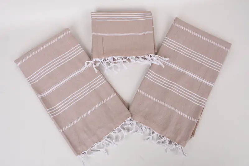 Bathroom Towel, Custom Beach Towel, Spa Towel, Fouta towel, Turkish Towel Set, Custom Turkish Towel, Handmade Gift, 70x40 Cotton Striped Towel - 6