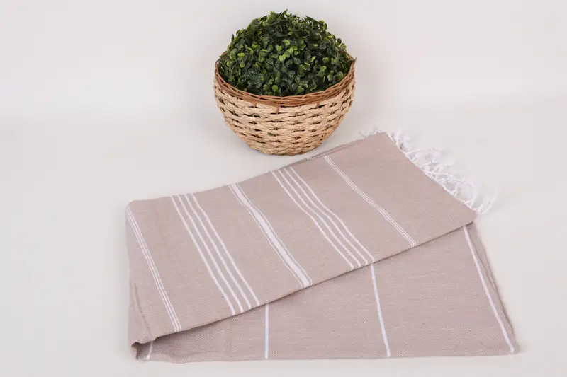 Bathroom Towel, Custom Beach Towel, Spa Towel, Fouta towel, Turkish Towel Set, Custom Turkish Towel, Handmade Gift, 70x40 Cotton Striped Towel - 4
