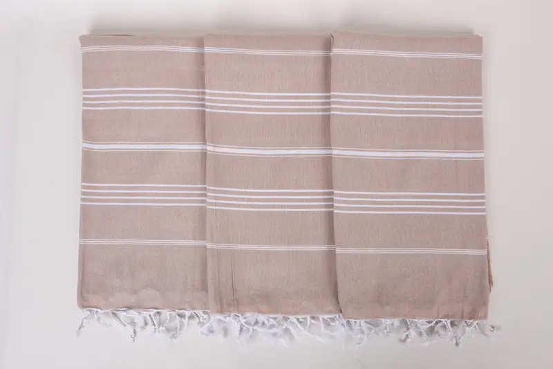 Bathroom Towel, Custom Beach Towel, Spa Towel, Fouta towel, Turkish Towel Set, Custom Turkish Towel, Handmade Gift, 70x40 Cotton Striped Towel - 7