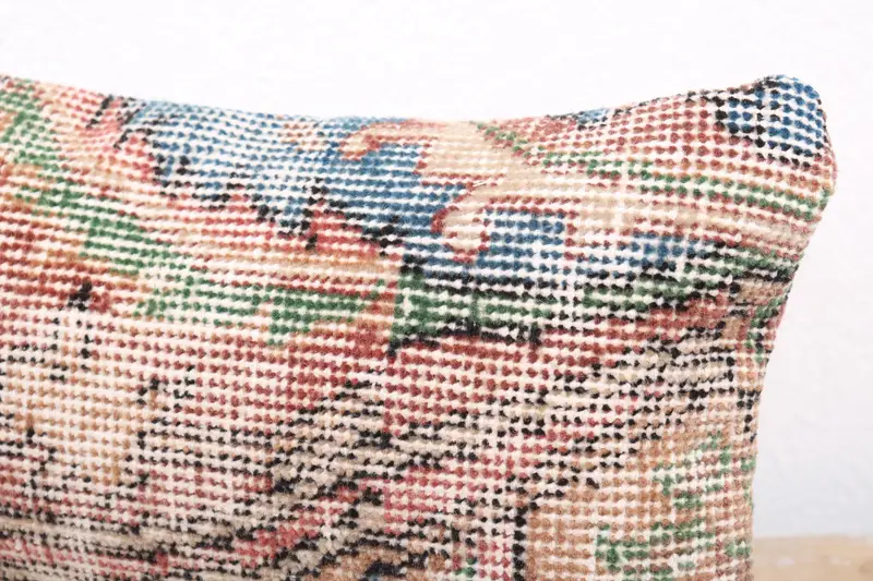 Throw Kilim Pillow, Aztec Pillow Case, Boho Pillow Sham Cover, Cushion Case, 8x16 Red Cushion Cover, Patio Cushion, Gift Pillow, Ethnic Pillow Case - 5