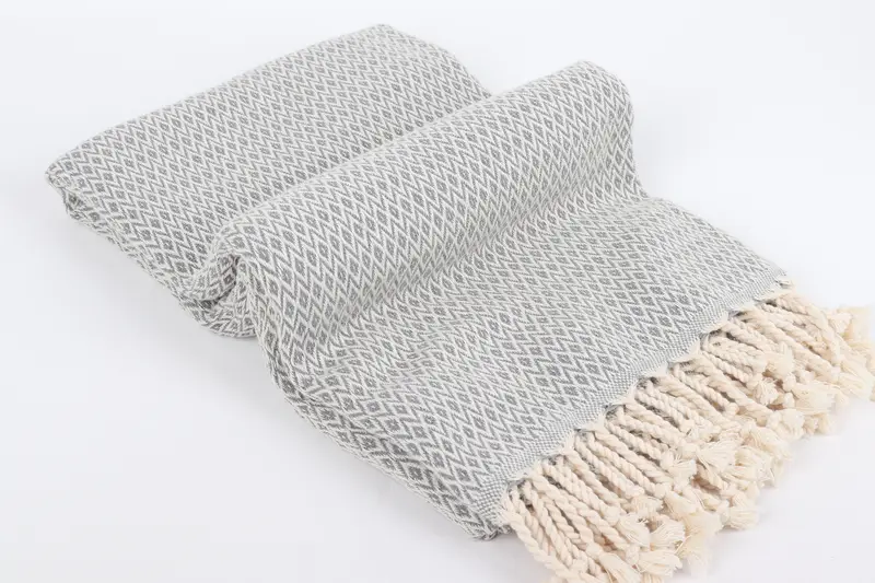 70x40 Cotton Diamond Towel, Personalized Wedding Gift, Thin towel, Girls Weekend Getaways Gifts, Family Gift Basket, Engagement Gift, Travel towel - 6