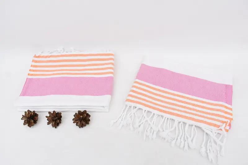 Bridal Shower Gift, Custom Hand Towel, 40x24 Cotton Striped Towel, Monogrammed Hand Towel, Travel Towel, Monogram Kitchen Towel, Custom Gifts - 8
