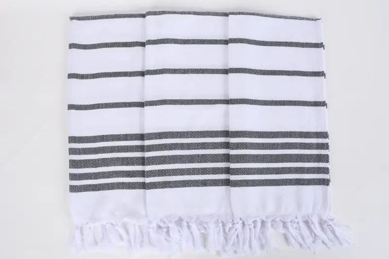 Organic Towel, 36x24 Cotton Herringbone Towel, Family Gift, Bridesmaid Gifts, Kitchen Towel, Wedding Anniversary Gift, Personalized Dish Towel - 7