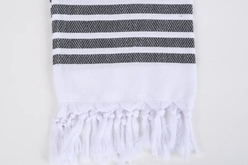 Organic Towel, 36x24 Cotton Herringbone Towel, Family Gift, Bridesmaid Gifts, Kitchen Towel, Wedding Anniversary Gift, Personalized Dish Towel - 3