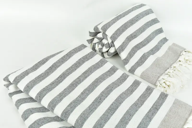 Sand-resistant towel, Wedding Favors, Bachelorette Party Favor, 68x40 Cotton Striped Terry Towel, Cotton towel, Turkish Beach Towel Personalized - 7
