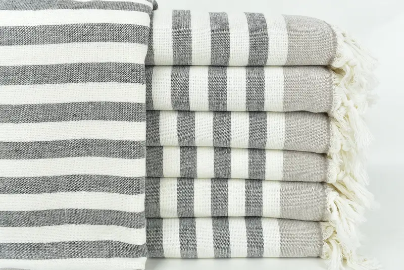Sand-resistant towel, Wedding Favors, Bachelorette Party Favor, 68x40 Cotton Striped Terry Towel, Cotton towel, Turkish Beach Towel Personalized - 1