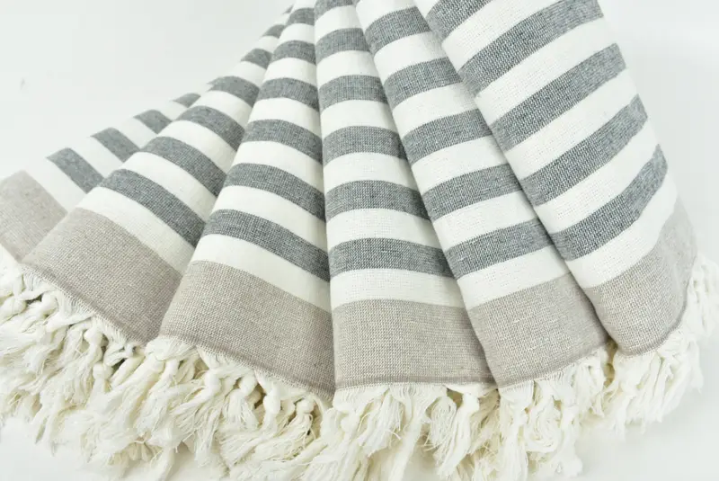 Sand-resistant towel, Wedding Favors, Bachelorette Party Favor, 68x40 Cotton Striped Terry Towel, Cotton towel, Turkish Beach Towel Personalized - 4
