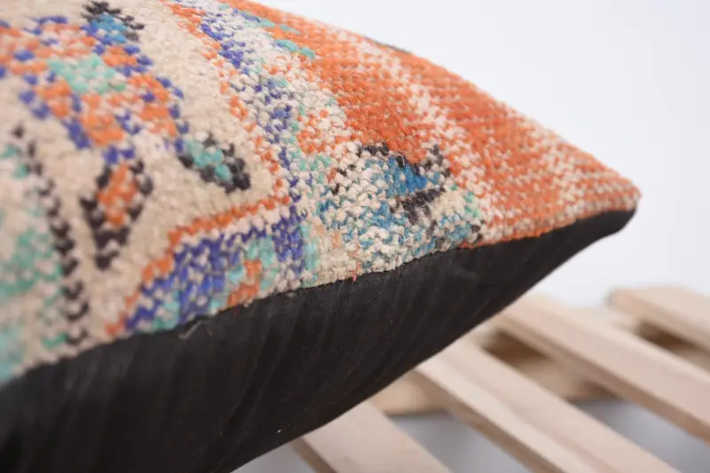 Boho Throw Pillow, Cozy Throw Pillow Cover, Kilim Pillow, 20x20 Beige Cushion Cover, Kilim Cushion Sham, Home Decor Pillow, Pillow - 7