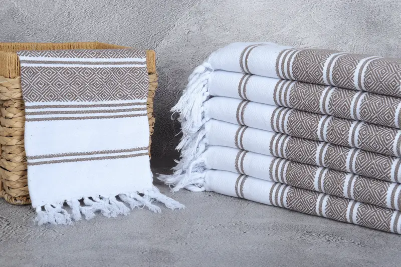 Monogram Kitchen Towel, Bridesmaid Towel, Monogram Hand Towel, 40x18 Cotton Diamond Towel, Wedding Gift, Bridesmaid Gift Towel, Organic Tea Towel - 3