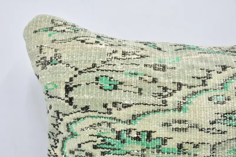 Interior Designer Pillow, Pattern Throw Cushion, Pillow Case, 28x28 Green Cushion Cover, Bright Pillow Cover, Kilim Cushion Sham, Throw Kilim Pillow - 2