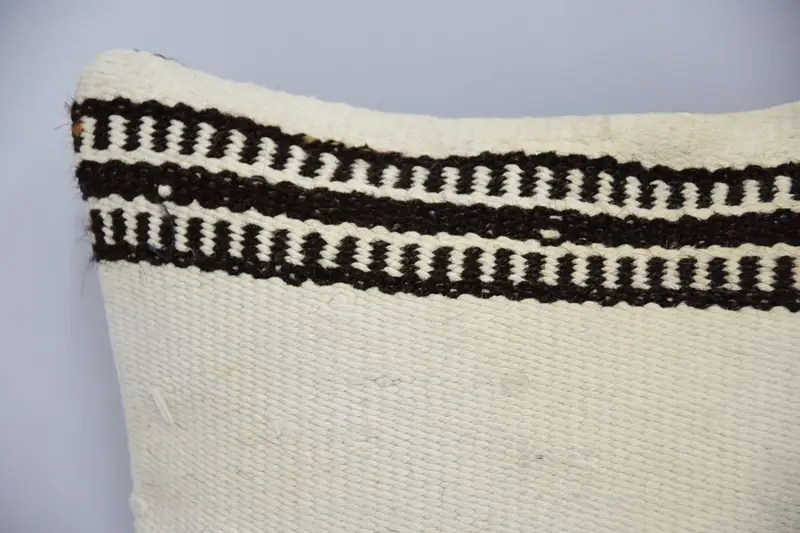 Home Decor Pillow, Pillow Sham, 12x12 White Cushion Case, Turkish Pillow, Chair Pillow Cover, Oriental Pillow, Handmade Kilim Cushion - 2