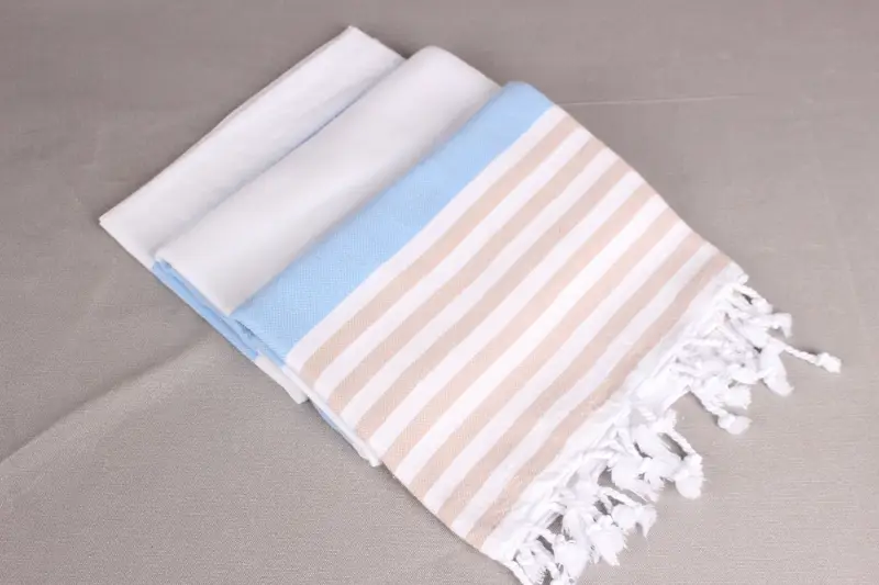 Absorbent towel, 70x40 Cotton Striped Towel, Bachelorette Party Favors Beach, Travel towel, Lightweight Turkish towel, Housewarming Gift - 7