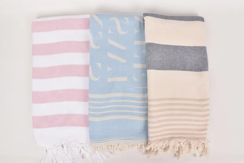 Xmas Gifts, Custom Turkish Towel, Quick-dry peshtemal, Handmade Turkish Towel, Summer Gift, 70x40 Cotton Set of 8 Towel, Bridesmaid Gifts - 7