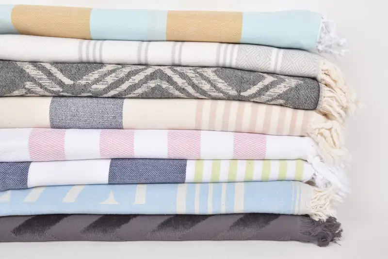 Xmas Gifts, Custom Turkish Towel, Quick-dry peshtemal, Handmade Turkish Towel, Summer Gift, 70x40 Cotton Set of 8 Towel, Bridesmaid Gifts - 2