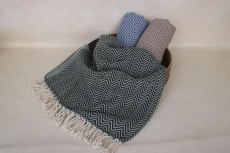 Personalisiertes Geschenk, bestes Hochzeitsgeschenk, Monogrammhandtücher, personalisiertes Handtuch, Brautjungfernbevorzugungen, türkisches Handtuch, 70x40 Baumwoll Zick Zacktuch - 5