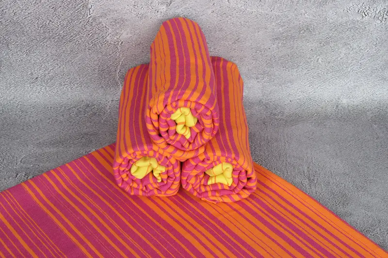 Custom Wedding Gifts, 70x40 Cotton Striped Towel, Personalised Gift, Peshtemal beach towel with unique design, Turkish bath towel, Sand-free towel - 7