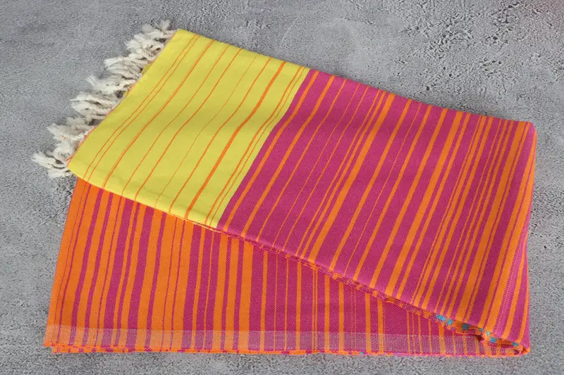 Custom Wedding Gifts, 70x40 Cotton Striped Towel, Personalised Gift, Peshtemal beach towel with unique design, Turkish bath towel, Sand-free towel - 6