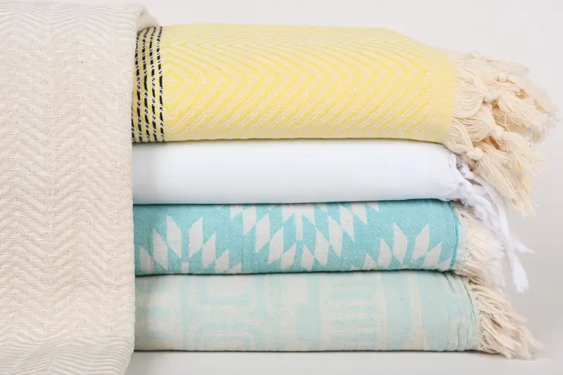 80x60 Cotton Set of 5 Towel, Turkish Blanket, Extra Large Tablecloth, Wedding Favors, Personalized Gift For Her, Woven Blanket, Shower Curtain - 1