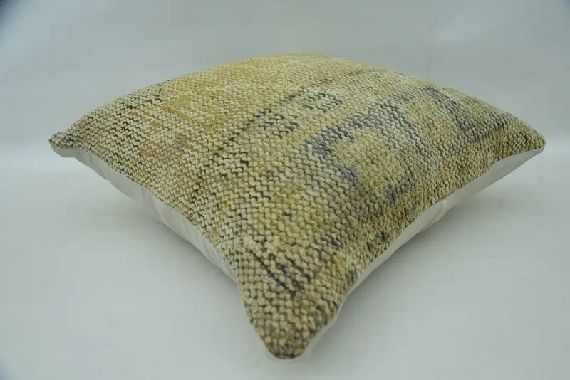 Turkish Pillow, Aztec Pillow Cover, Vintage Kilim Pillow, Pillow Cover, Pattern Throw Cushion Cover, 20x20 Beige Cushion Cover, Turkish Kilim Pillow - 6