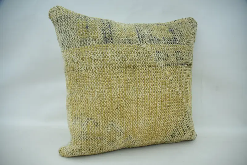 Turkish Pillow, Aztec Pillow Cover, Vintage Kilim Pillow, Pillow Cover, Pattern Throw Cushion Cover, 20x20 Beige Cushion Cover, Turkish Kilim Pillow - 2