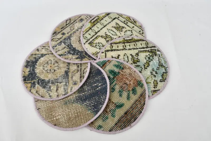 Manteles individuales bohemios azules y verdes, manteles individuales estilo occidental y vaquero