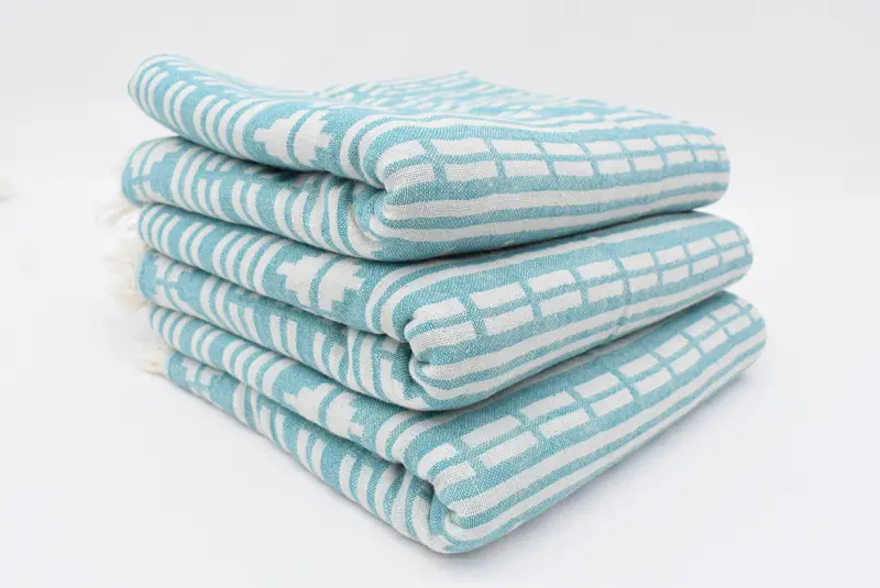 70x40 Linen Kilim Design Towel, Spa Towel, Bachelorette Party Gifts Bridesmaids, Monogrammed Beach Towel, Wedding Gift, Gift For Coworker - 4