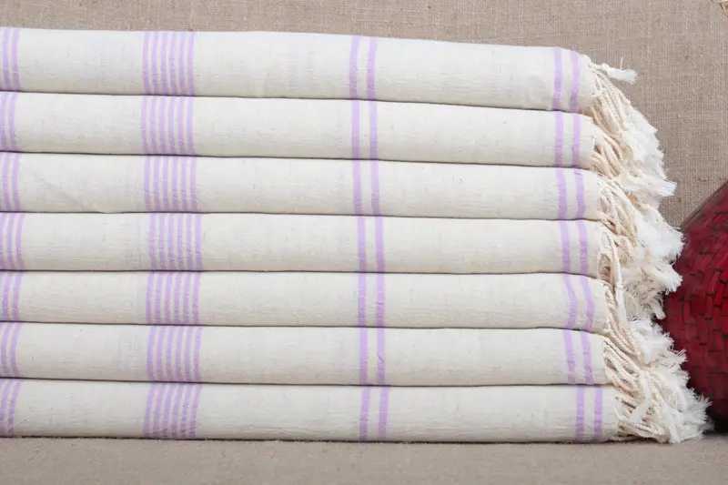 Toalla de playa personalizada de algodón turco, color beige, 36 x 79 pulgadas