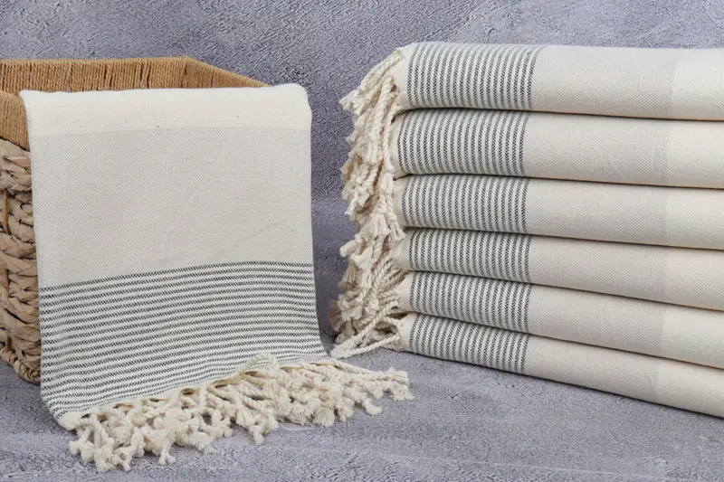 Gym Towel, Boyfriend Christmas Gift, Summer Gift, Fringed Turkish towel for poolside, Beach Size Towel, Monogram Beach Towel, Personalized Gift - 3