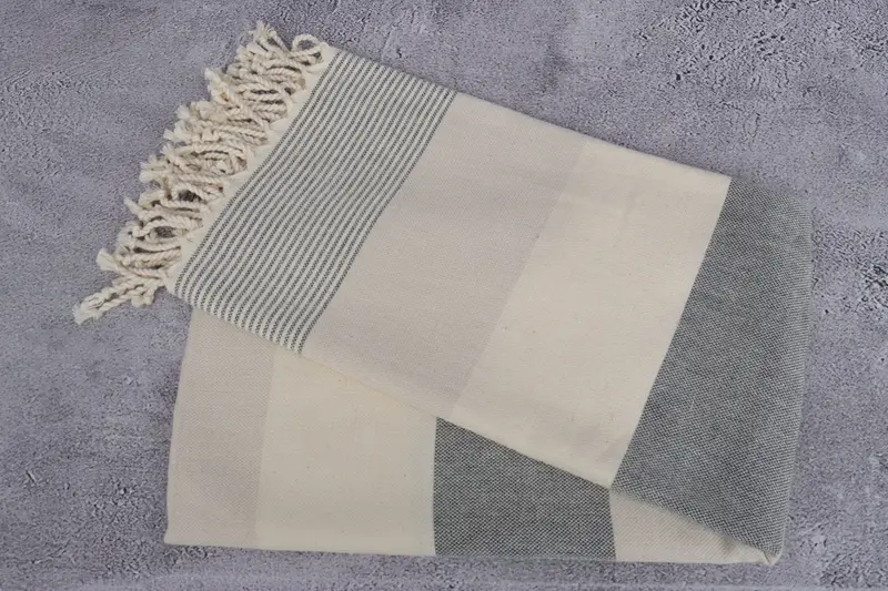 Gym Towel, Boyfriend Christmas Gift, Summer Gift, Fringed Turkish towel for poolside, Beach Size Towel, Monogram Beach Towel, Personalized Gift - 6