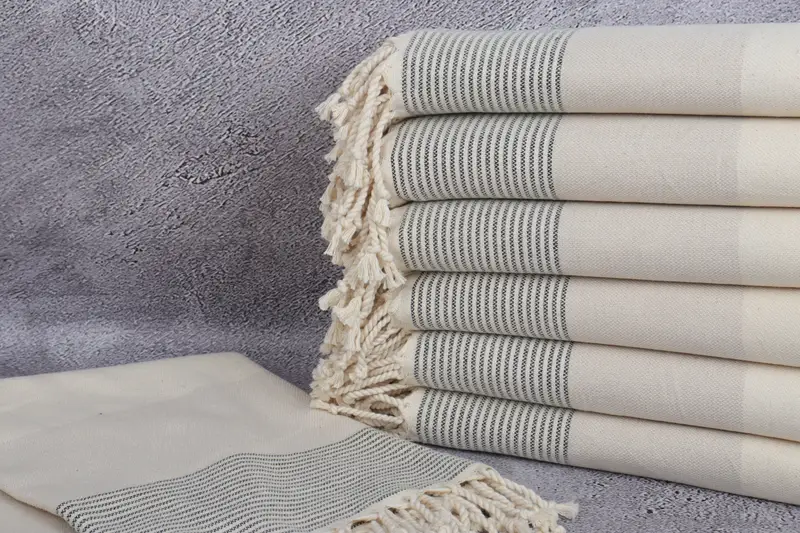 Gym Towel, Boyfriend Christmas Gift, Summer Gift, Fringed Turkish towel for poolside, Beach Size Towel, Monogram Beach Towel, Personalized Gift - 2