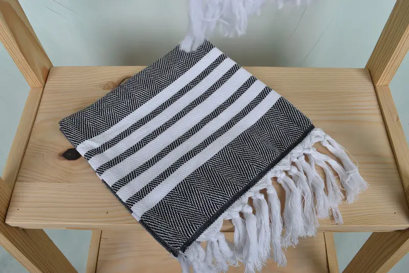 40x20 Cotton Zig zag Towel, Wedding Favors, Monogrammed Hand Towel, Custom Hand Towel, Bulk Order Towel, Personalized Wedding Gift For Couple - 5