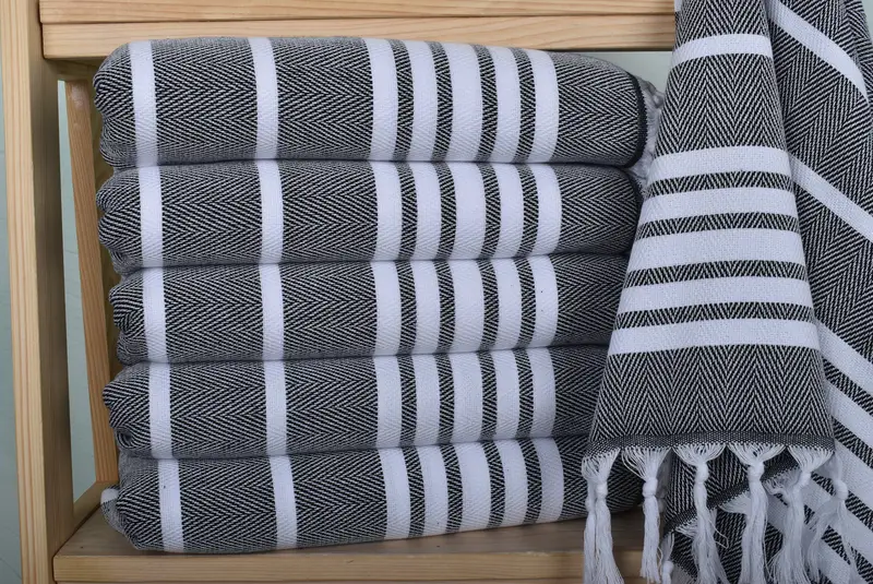 40x20 Cotton Zig zag Towel, Wedding Favors, Monogrammed Hand Towel, Custom Hand Towel, Bulk Order Towel, Personalized Wedding Gift For Couple - 2