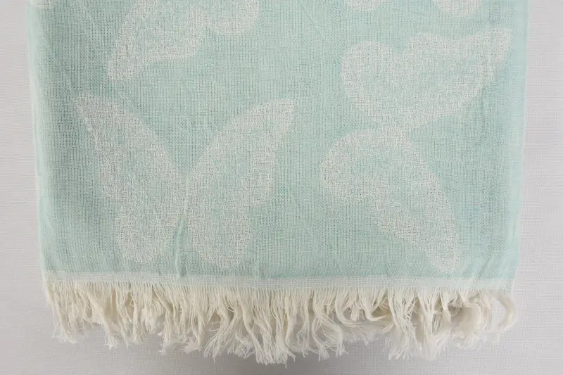 Peshtemal Towel, Merry Christmas Gifts, Thin towel, Bachelorette Beach Towel, Custom Turkish Towel, 68x36 Cotton Butterfly Pattern Towel, Soft towel - 6