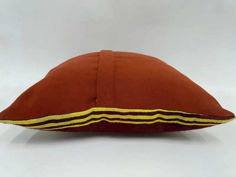 Türkischer Kilim -Kissen, Yoga -Kissen, Quadratwurfkissenbezug, Kissenbezüge, Vintage -Kissen, 16x16 Rote Kissenbezüge, handgefertigtes Kilimkissen - 7