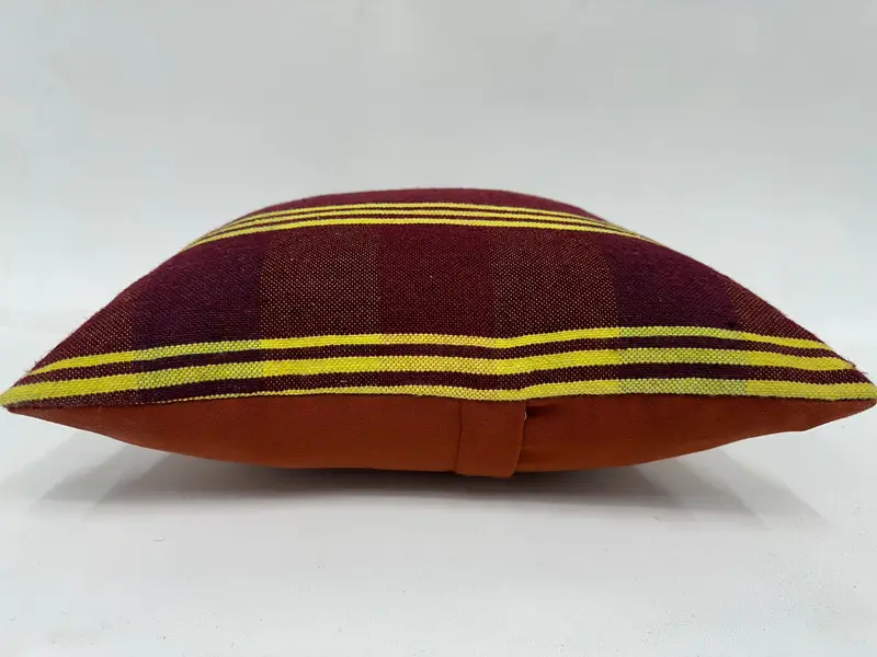 Türkischer Kilim -Kissen, Yoga -Kissen, Quadratwurfkissenbezug, Kissenbezüge, Vintage -Kissen, 16x16 Rote Kissenbezüge, handgefertigtes Kilimkissen - 5