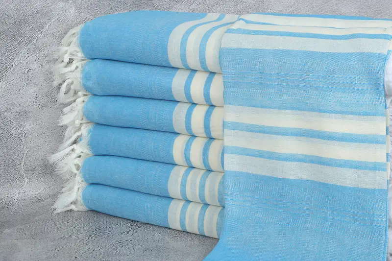 Organic Cotton Towel, Yoga Towel, 68x40 Cotton Striped Towel, Quick-dry peshtemal, Boyfriend Christmas Gift, Home Decor Gifts, Gym Towel, Soft towel - 1