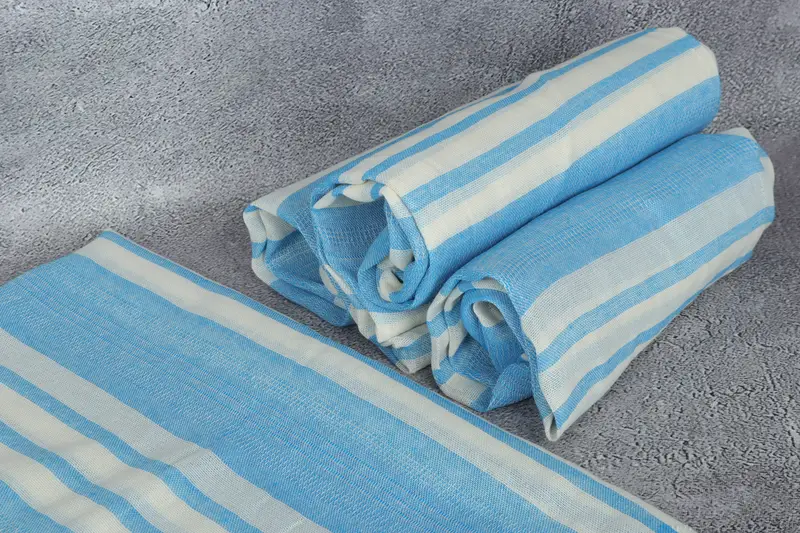 Organic Cotton Towel, Yoga Towel, 68x40 Cotton Striped Towel, Quick-dry peshtemal, Boyfriend Christmas Gift, Home Decor Gifts, Gym Towel, Soft towel - 6