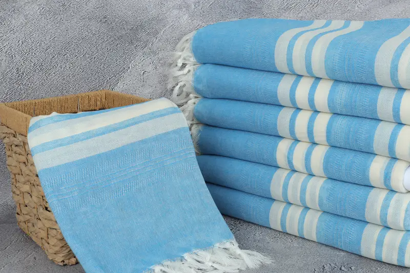 Organic Cotton Towel, Yoga Towel, 68x40 Cotton Striped Towel, Quick-dry peshtemal, Boyfriend Christmas Gift, Home Decor Gifts, Gym Towel, Soft towel - 3