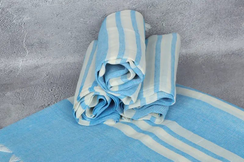 Organic Cotton Towel, Yoga Towel, 68x40 Cotton Striped Towel, Quick-dry peshtemal, Boyfriend Christmas Gift, Home Decor Gifts, Gym Towel, Soft towel - 5