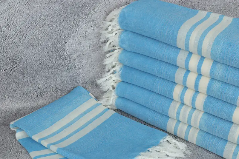 Organic Cotton Towel, Yoga Towel, 68x40 Cotton Striped Towel, Quick-dry peshtemal, Boyfriend Christmas Gift, Home Decor Gifts, Gym Towel, Soft towel - 2