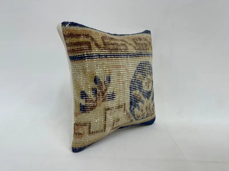 Boho Pillow, Pillow for Couch, 12x12 Beige Pillow Cover, Kilim Pillow Cover, Pillow Cover, Vintage Pillow Case, Ethnic Pillow Cover Pillow Case - 3