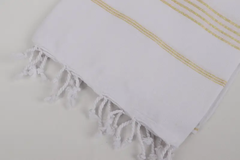 Absorbent towel, Handwoven Turkish Towel, Embroidery Towel, Unique Gift, Spa Towel, 70x40 Cotton Striped Towel, Turkish hand towel, Organic towel - 7