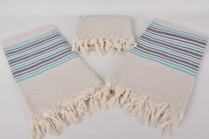 70x40 Linen Striped Towel, Bachelorette Beach Towel, Travel towel, Gym Towel, Beach Towel Bulk, Quick-Dry Beach Towel, Merry Christmas Gifts - 6