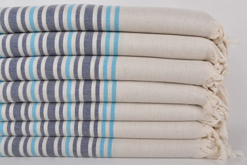 70x40 Linen Striped Towel, Bachelorette Beach Towel, Travel towel, Gym Towel, Beach Towel Bulk, Quick-Dry Beach Towel, Merry Christmas Gifts - 2